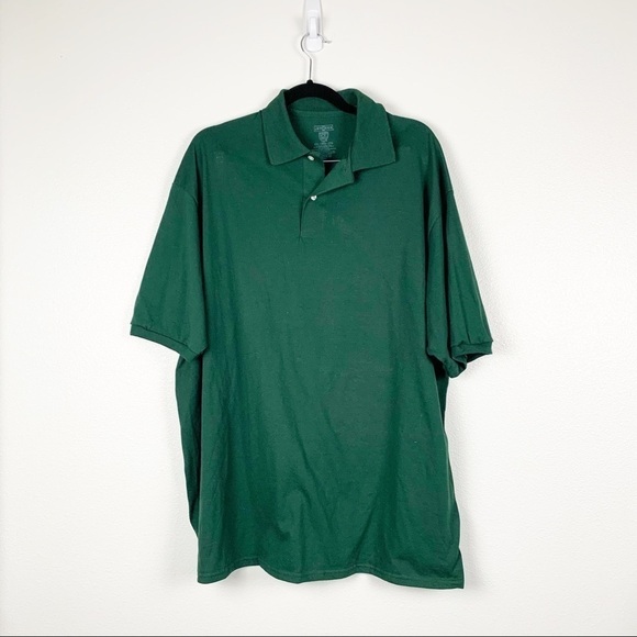 Jerzees Sports Shield Short Sleeve Polo Green‎ 2XL - Picture 1 of 5